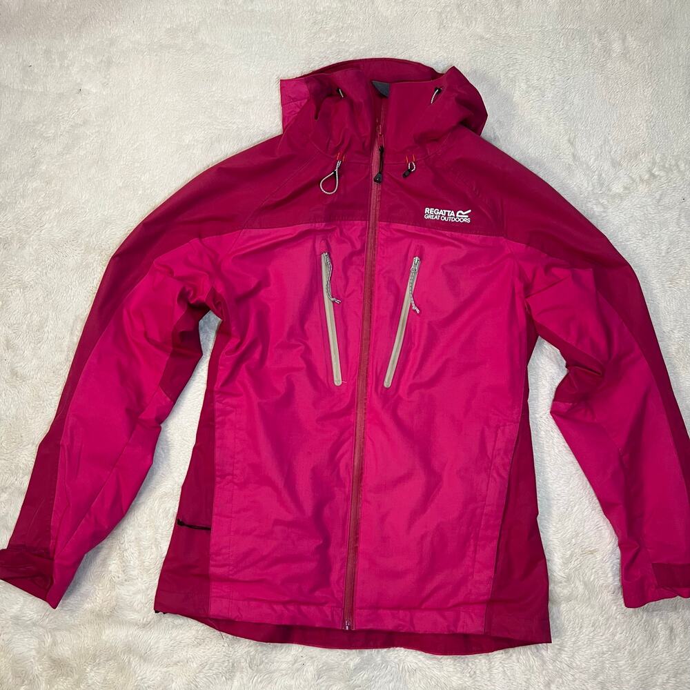 Regatta Great Outdoors Pink Hooded Softshell Jacket  Athleisure Hiking Layer 8